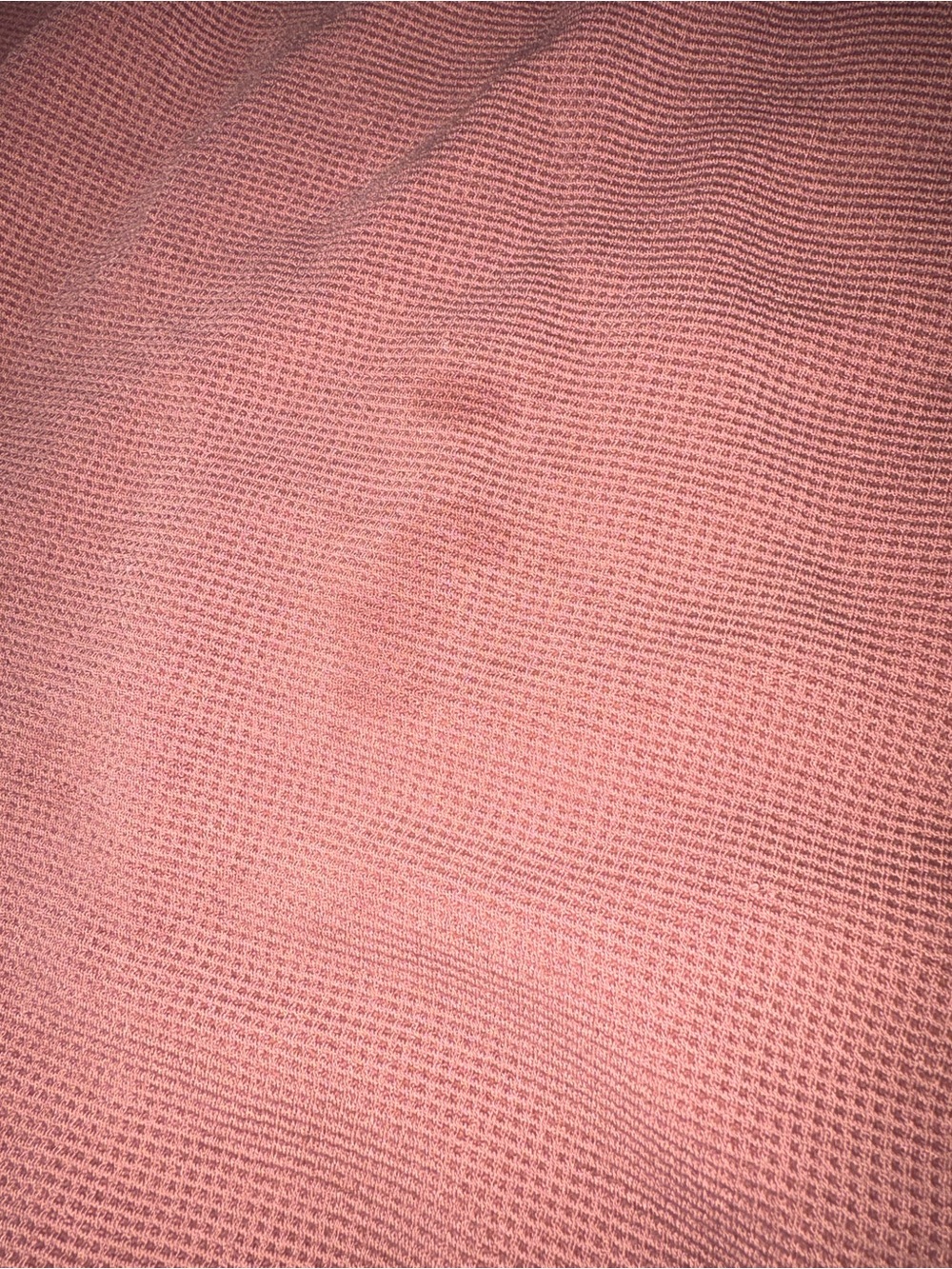 ALO Yoga Long Sleeve Waffle Tee in Dusty Mauve - Picture 3 of 5